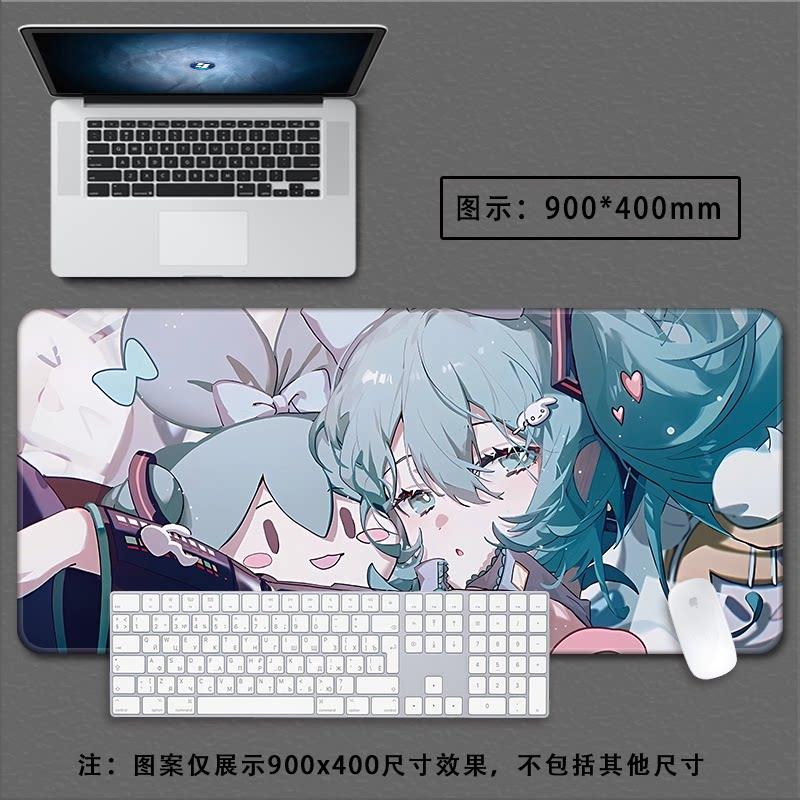 Hatsune Miku Cyber City Anime Large Desk Pad NonSlip AntiDirt Extended Gaming Mouse Pad