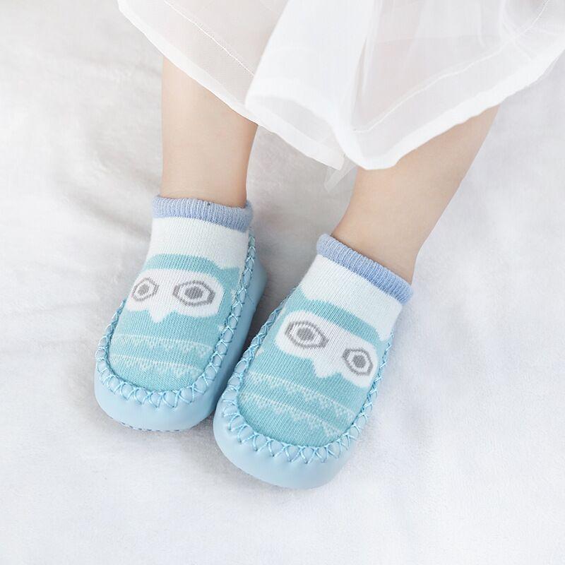 Baby Socks Slippers With Rubber Soles Girl Boy Infant Newborn Children Floor Socks Shoes Anti Slip Soft Sole Toddlers Indoor