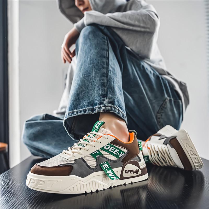 Men's casual shoes new platform Korean version of fashion youth board shoes original breathable white sports shoes trendy shoes