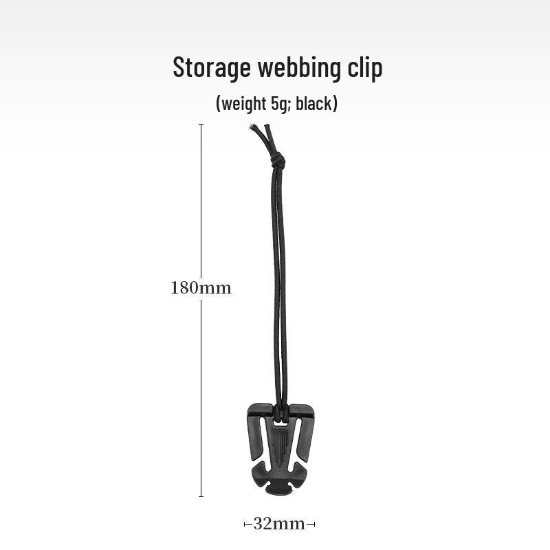 

Portable Elastic Rope Buckle Triangle Tie & Cord Organizer Clip чёрный