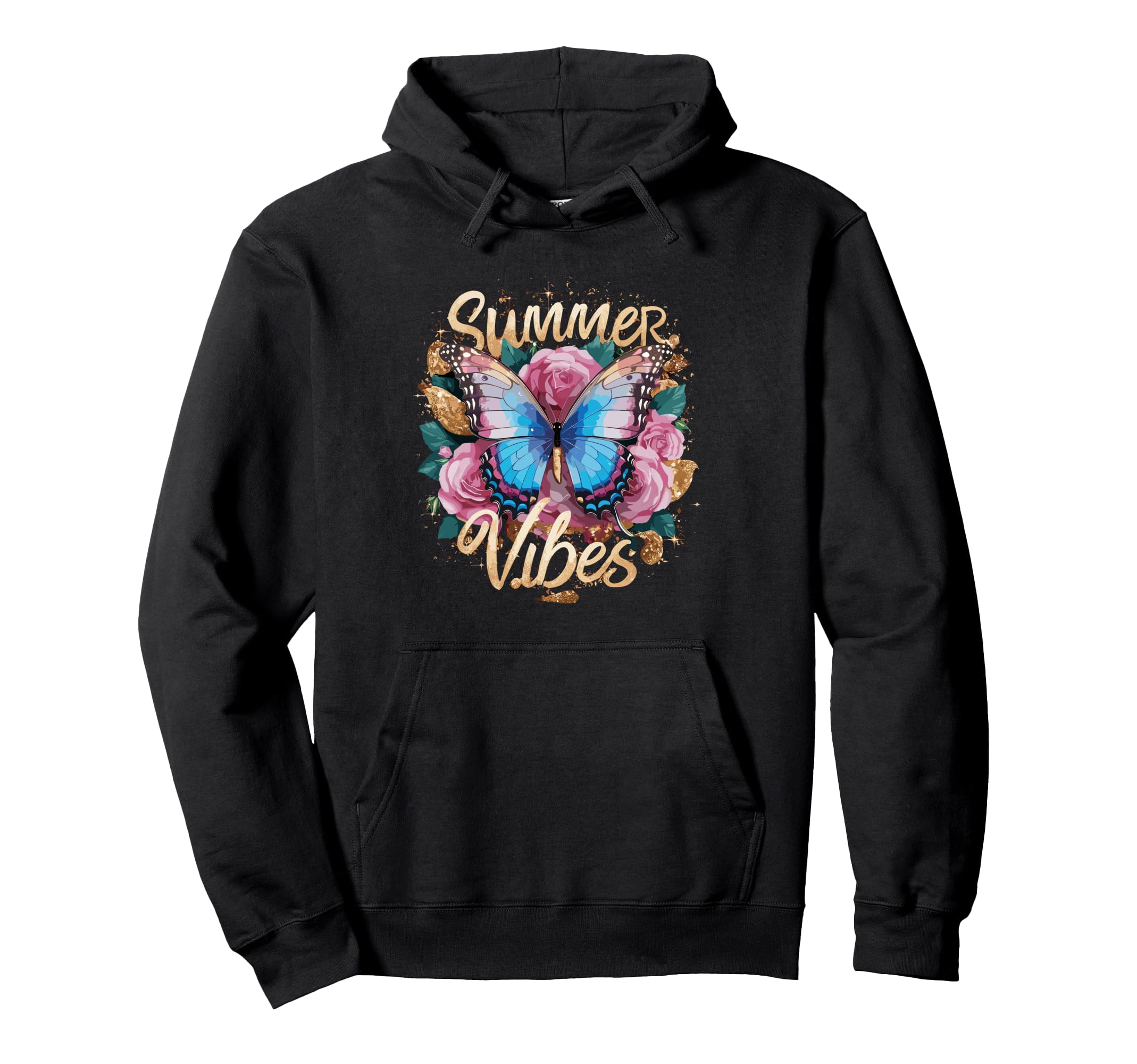 

Butterfly Summer Vibe Hoodie чёрный