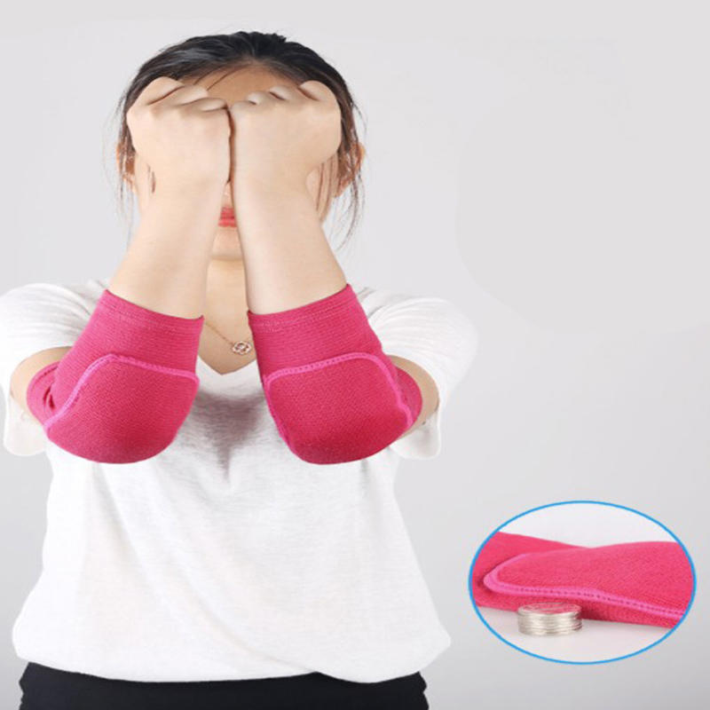 1Pair Sports Dance Sponge Elbow  Arm Brace Support Women Outdoor Workout Anti-collision Volleyball Tennis Elbow Compression Sleeves