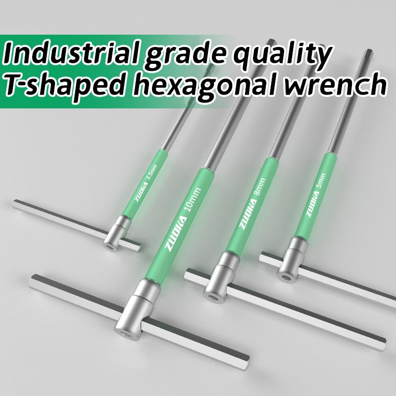 T/L 2/2.5/3/4/5/6/8/10Mm Torx Screwdriver T Type Allen Hex Wrench Chrome T-Shaped Hand Tool Extended T-Socket Wrench