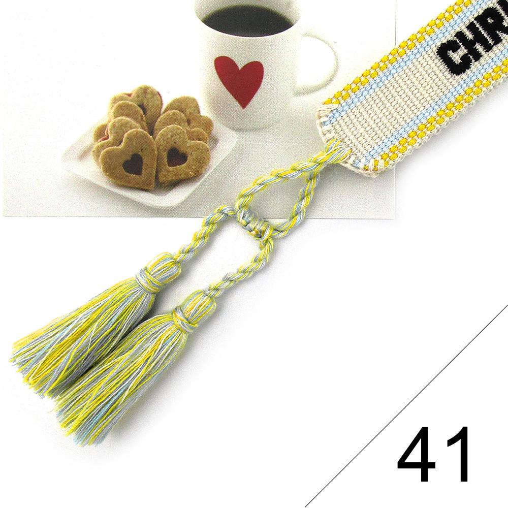 Custom Bohemian Embroidered Bracelet with Tassel and Woven Rope - Handmade Jewelry for Couples and Women