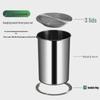 Built-in Stainless Steel Kitchen Trash Can