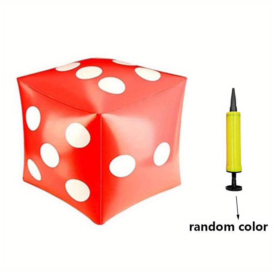 

1pc Giant Inflatable Dice with Pump - Jumbo Party Game for Indoor & Outdoor Fun, Perfect for Family Gatherings, Summer Pool JXB Other
