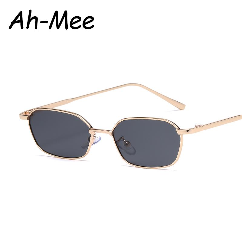New  Fashion Retro Square Sunglasses Women Sun Glasses Lady Small Steampunk Metal Eyeglasses Vintage Gradient Uv400