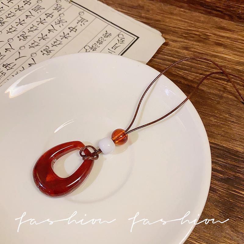 Colier Etnic Stil Ghioc de Stejar: Accesoriu de îmbrăcăminte unisex din bumbac și in țesut manual