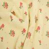 135x100cm Small Floral Double Gauze Cotton Sewing Texture Crepe Fabric, Making Home Wear Pajamas Cloth