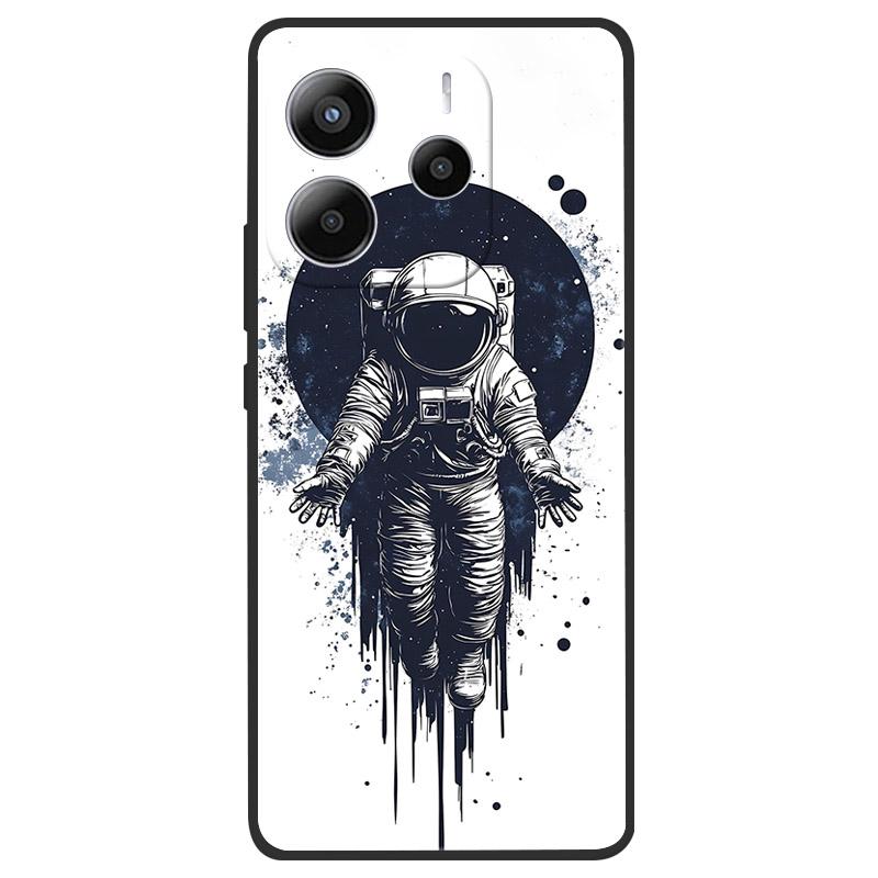 For Xiaomi Redmi Note 14 5G Case Soft TPU Marble Silicone Phone Cover for Coque Redmi Note 14 5G Global Cases Black Bumper Funda