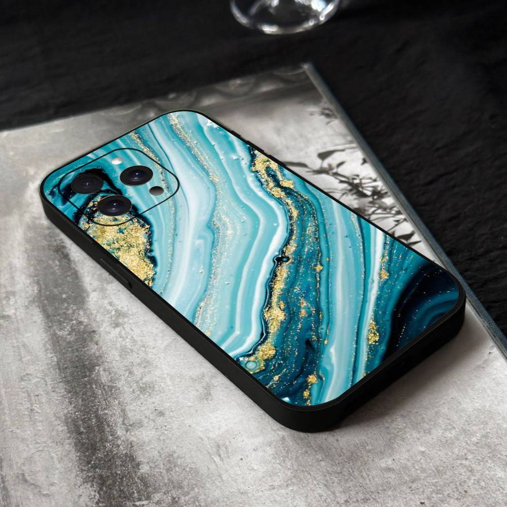 Marble Painting Phone Case Silicone Soft For IPhone 17 Air 16 15 14 13 12 11 Plus Pro Max Plus
