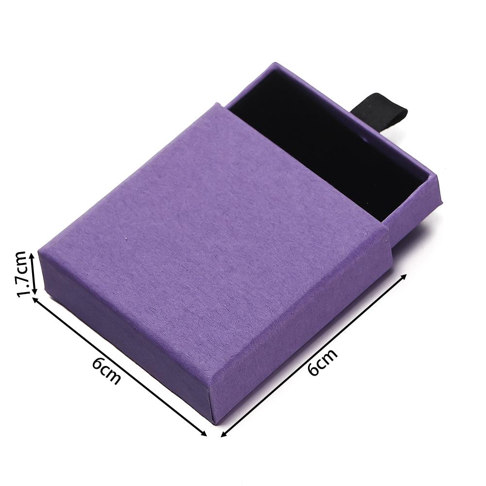 Creative Drawer Jewelry Packaging Box Necklace Ring Earing Bracelet Storage Organizer Display Stand Solid Color Paper Gift Boxes