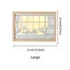 Decorative Painting with Light Rectangle Sunset Shadow Box Lighting Art Aesthetic Poster