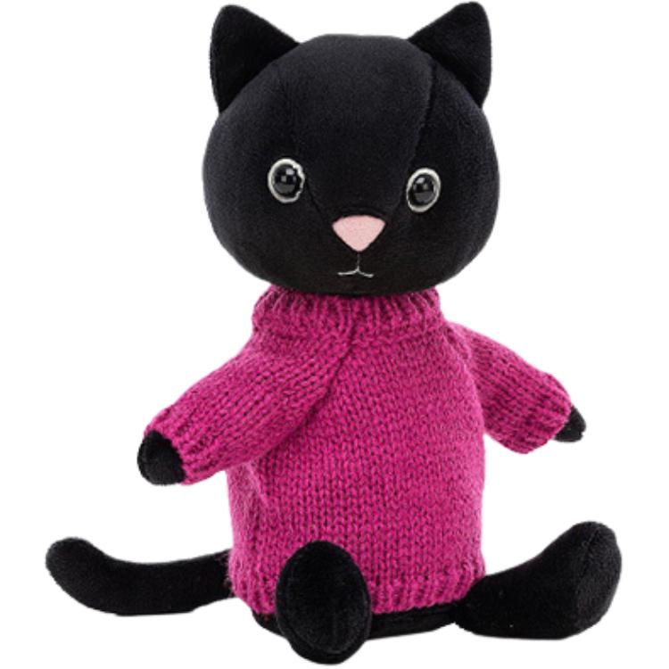 

JELLYCAT кошка вязаный котенок милая кукла плюшевая кукла высота сидя 22 см