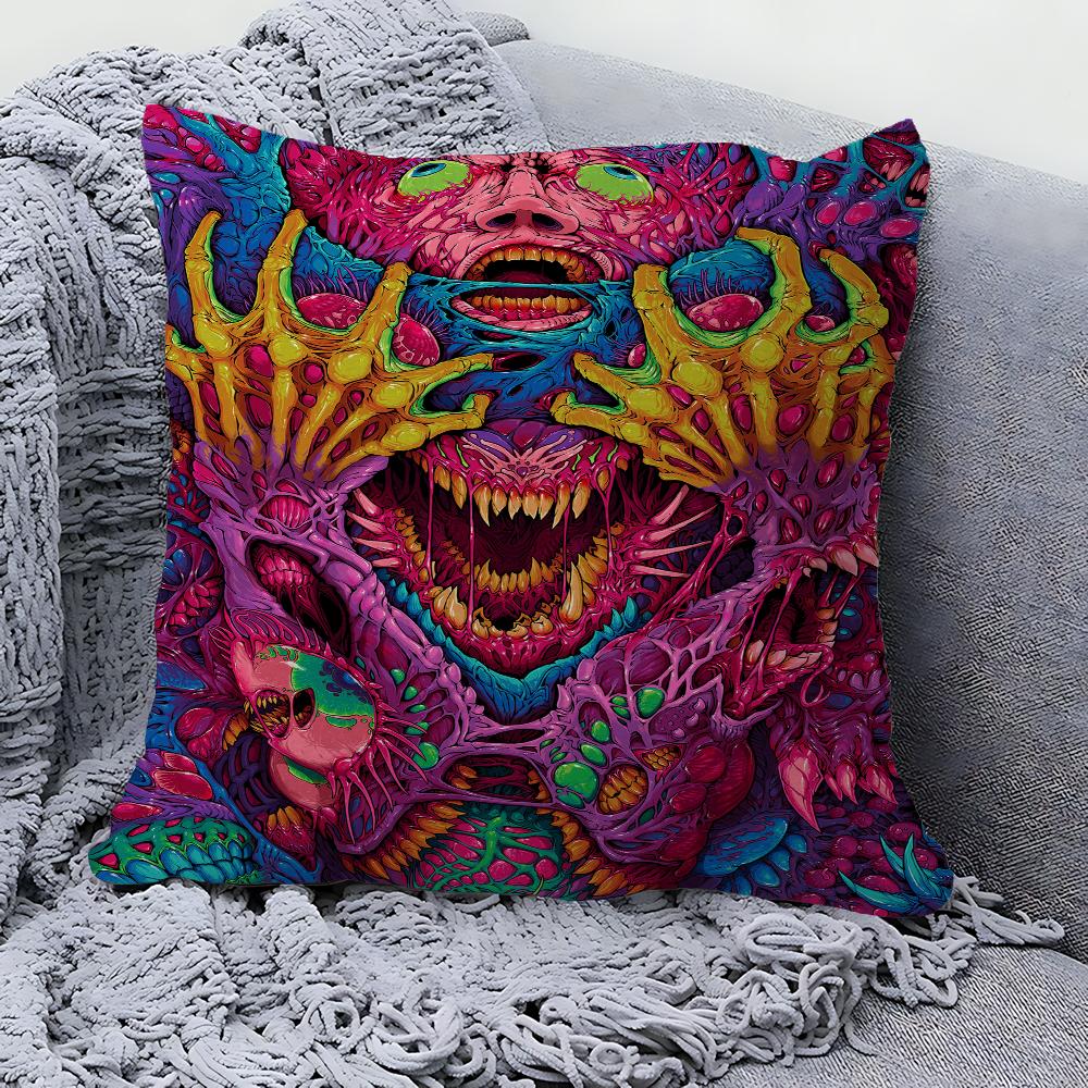 CSGO Hyper Beast Наволочка Чехол на Подушку Дивана Декор Комнаты Подарок для Детей 40x40 cm