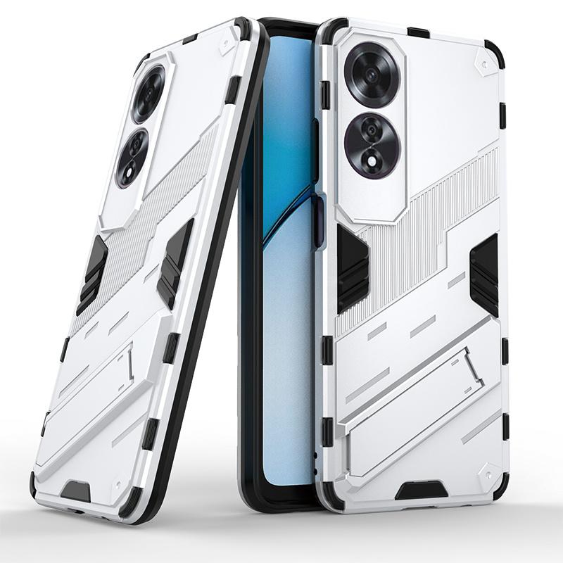 Für Oppo A60 4G Hülle, Rüstung, stoßfeste Handyhüllen für Opo Appo A 60 4G 2024 CPH2631 6,67 Zoll, magnetische Halterung, Ständer, Rückseite