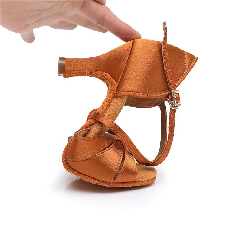 Dámské Profesionální Latinské Taneční Boty Dámské Tango Jazzové Taneční Boty Tenisky pro Dámy Dívky Semiš Měkká Podrážka Novinka 5/7cm