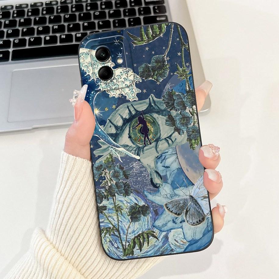 Shockproof Cover For Samsung Galaxy A05 A05s M05 Case New Fashion Flower Soft Silicone Phone Shell For Samsung A05 SM-A055F Capa