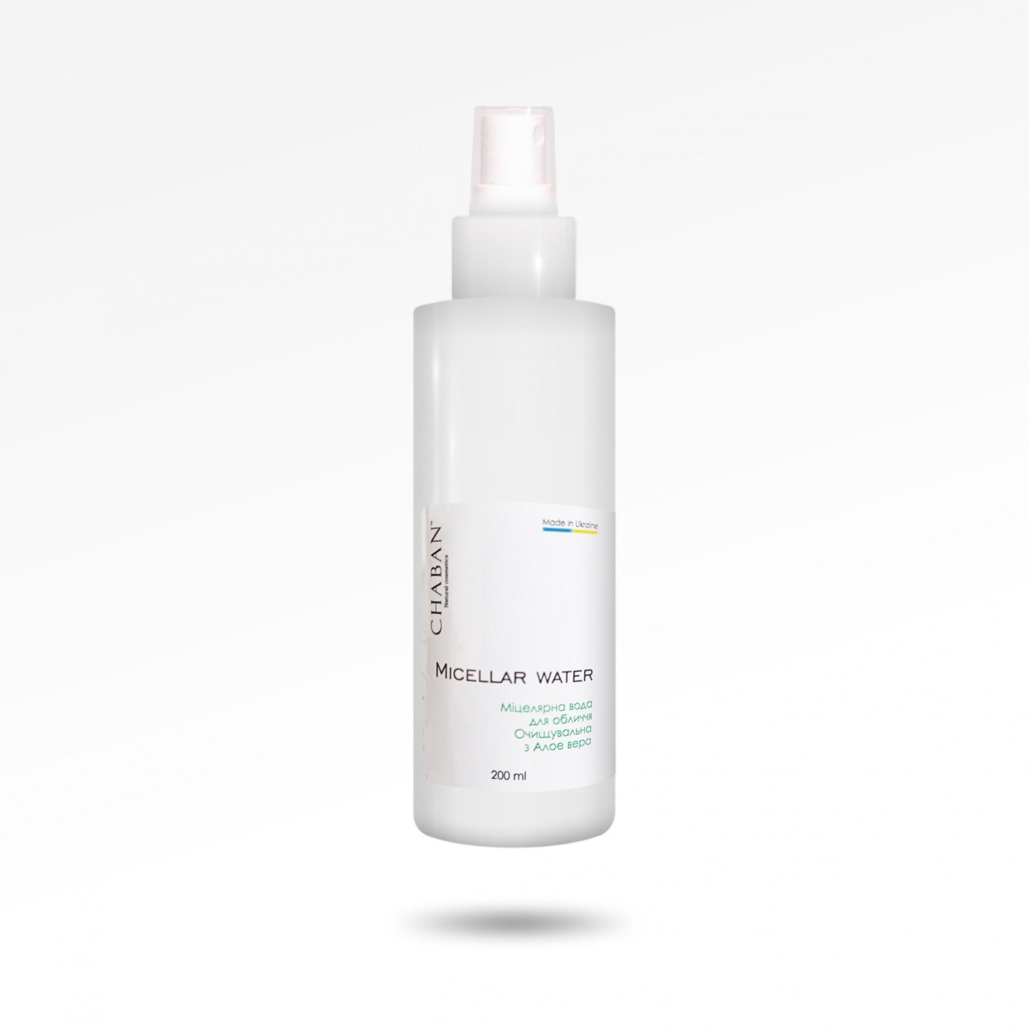 

Мицеллярная очищающая вода для лица ТМ Chaban С Алоэ-Вера 200 мл 00352