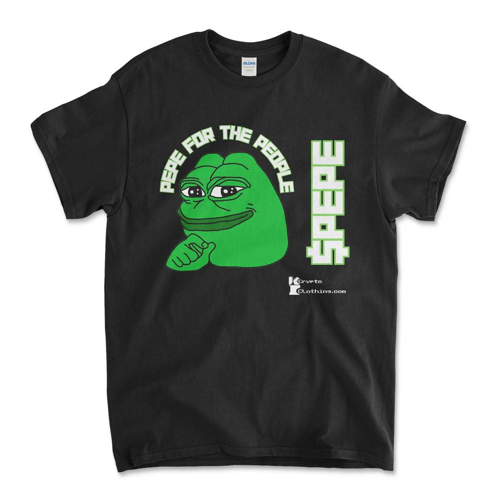 

PEPE COIN Crypto Cryptocurrency Altcoin HODL Black T-Shirt UPC91 Unisex T-Shirt L