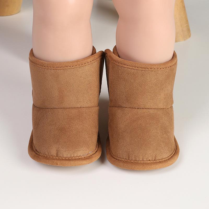 Unisex Baby Soft Sole Plush Snow Boots (0-1 Year): Non-Slip, Warm Cotton Shoes for Toddlers