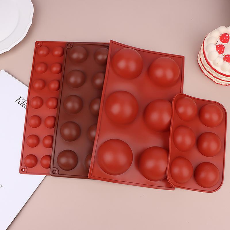1PC Ball Round Half Sphere Silicone Molds For DIY Baking Pudding Mousse Chocolate Cake Mold Handmade Kitchen Accessories Tool