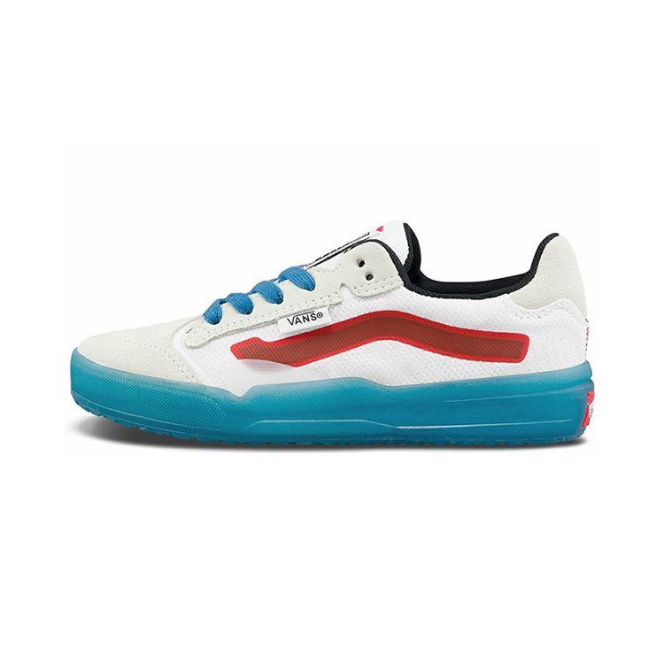 Vans Classics Canvas Low Top Skate Shoes Kids Sneakers White Blue VN0A5HZ2WTM