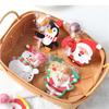 50pcs Christmas Lollipop Paper Cards Cartoon Santa Claus Penguin Kids Candy Gifts Package Wrapping New Year Party Decoration