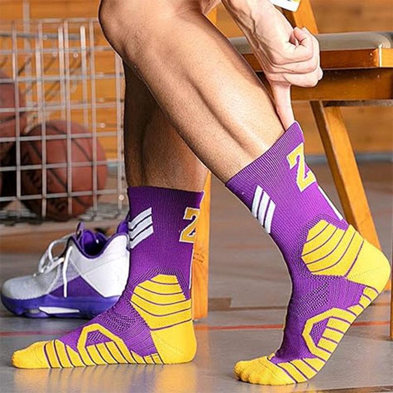 Professionelle Super Star Sport Basketballsocken Frotteesohle Socken Strumpf Elite Dicke Sport Lauf- Radsocken