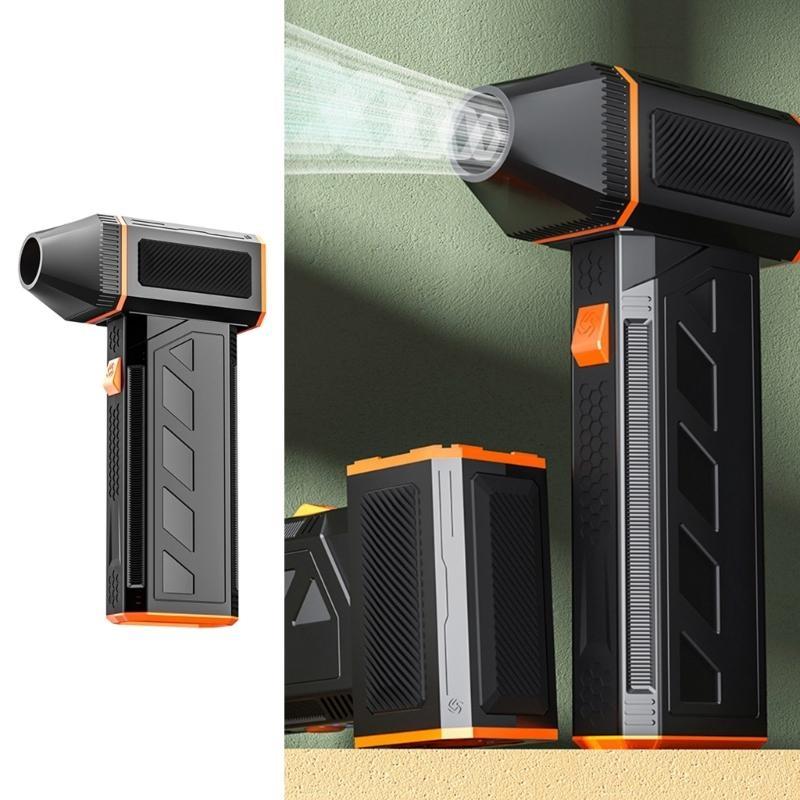 F31 Luftgebläse Leistungsstarker Jet-Ventilator 2500mAh Akku, 120000 U/min Motor Einstellbar zum Aufblasen, Reinigen und Trocknen
