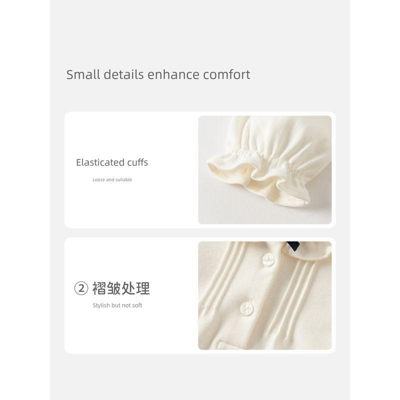 David Bella 2026 Spring Collection Girls' Long-Sleeve Shirt Baby White Academy-Style Shirt Children's Stylish Pure Cotton Top