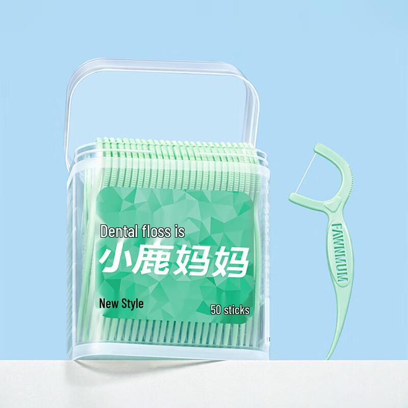 Xiao Lu Mama Ultra-fine Dental Floss Sticks - Refreshing Family Pack