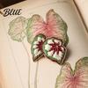 Botanical Leaf Brooch Alloy Brooch Enamel Design Lapel Pin Plant