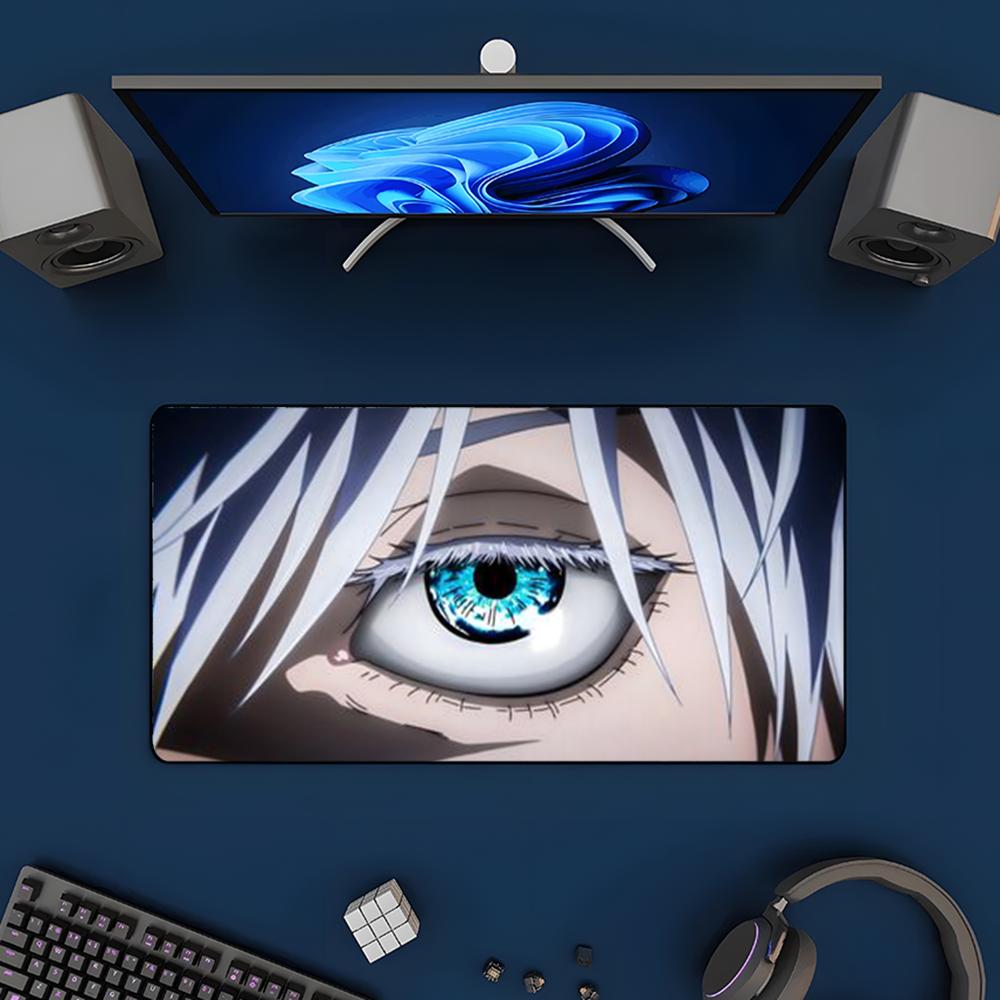 Satoru Gojo Mouse Pad Mousepad Large Gaming Mouse Pad LockEdge Thickened Computer Keyboard Table Desk Mat