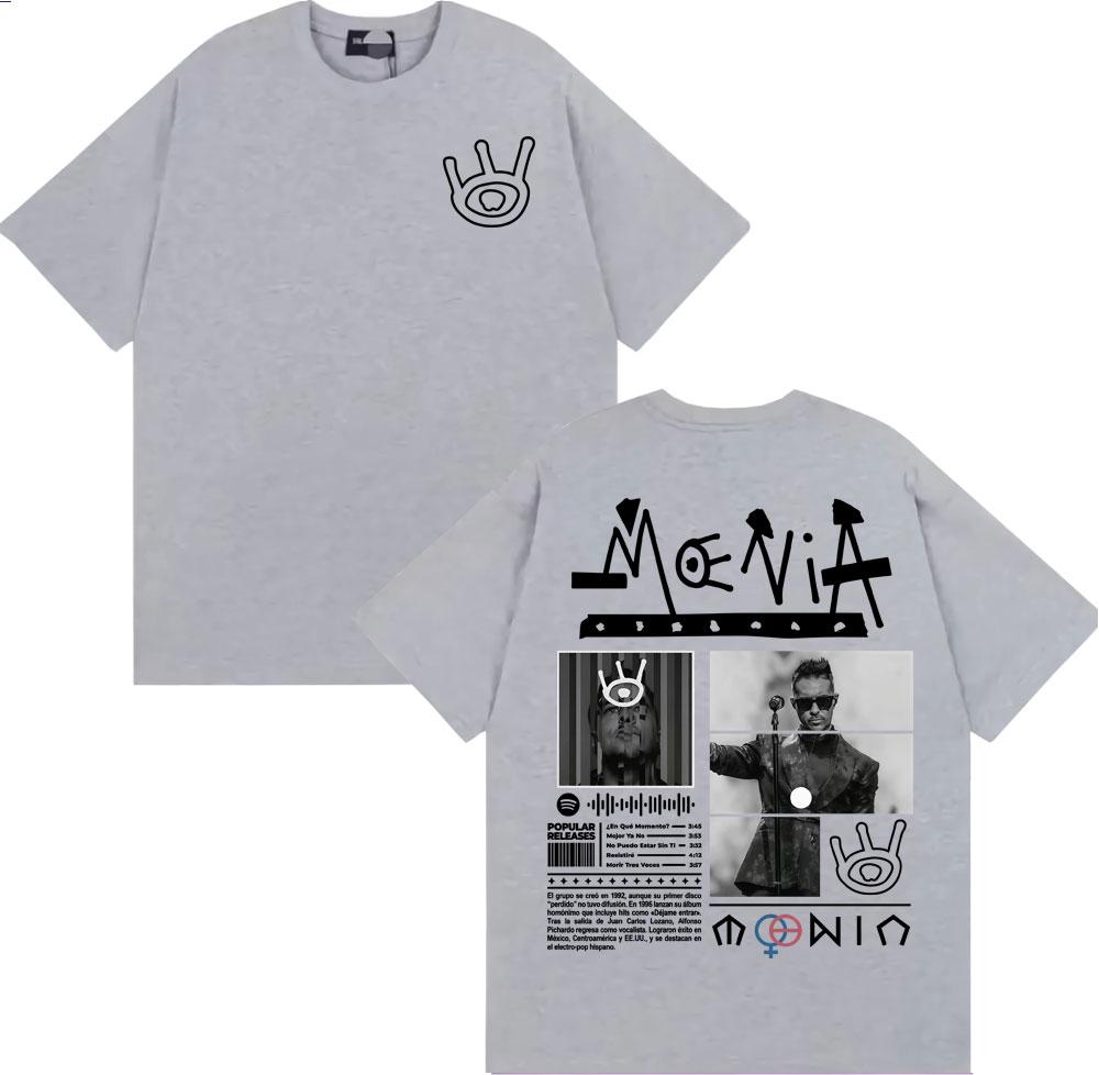 Moenia Esyamos Bien Tour 2025 Cover T-shirts Men's Women Harajuku Punk Hip Hop Style T Shirt Cotton Casual Short Sleeve T-shirts