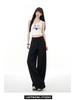 2026 Spring Women's Relaxed Wide-Leg Casual Pants: Loose, Versatile, Floor-Length Salt-Style Design