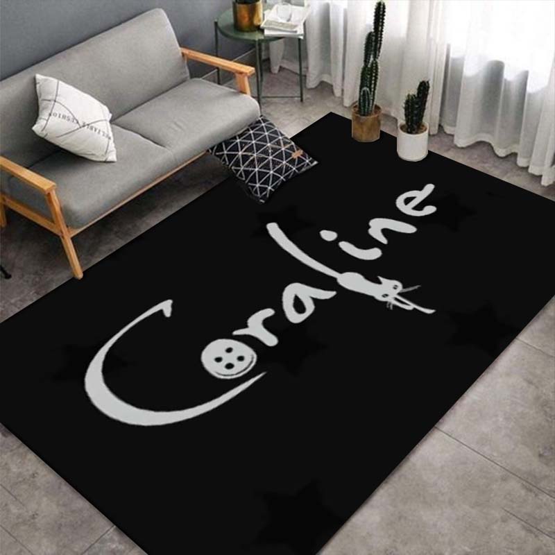 

Coraline The Movie Print Area Rug, Non-Slip Floor Mat for Horror Fans, Home Decor Gift 40x60cm( 15x23in )