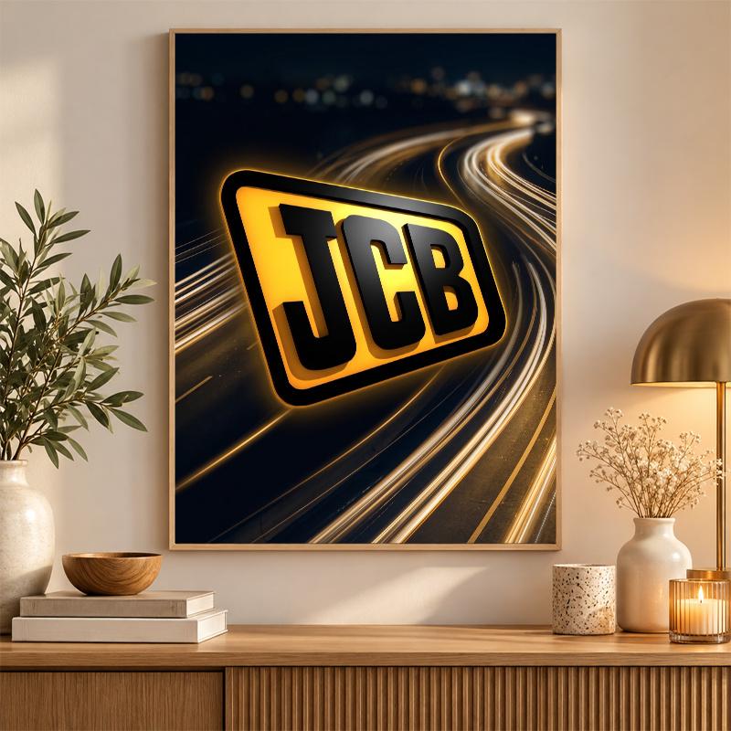 JCB Diamond Painting Kit 5D Full Drill DIY Diamond Mosaic Wall Art Home Decor