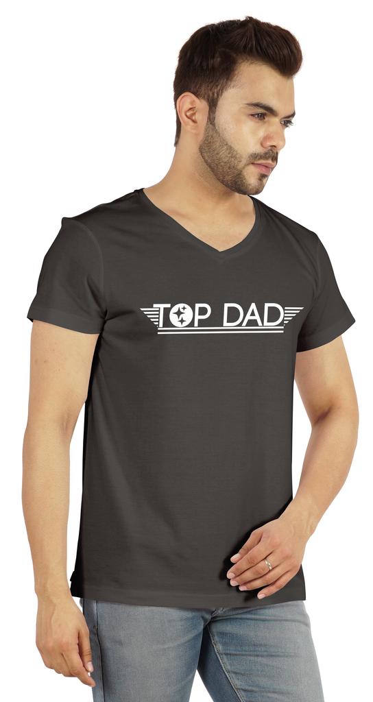 Inkmeso Bawełniany T-shirt Jersey Dla Mężczyzn s Nadruk Graficzny   Najlepszy Tata   Koszulka na Dzień Ojca