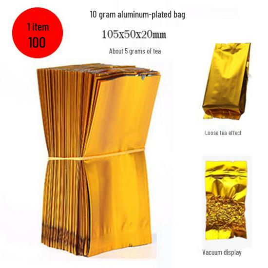 

Маленький 5-граммовый вакуумно-запаянный пакетик черного и зеленого чая с подкладкой из алюминиевой фольги