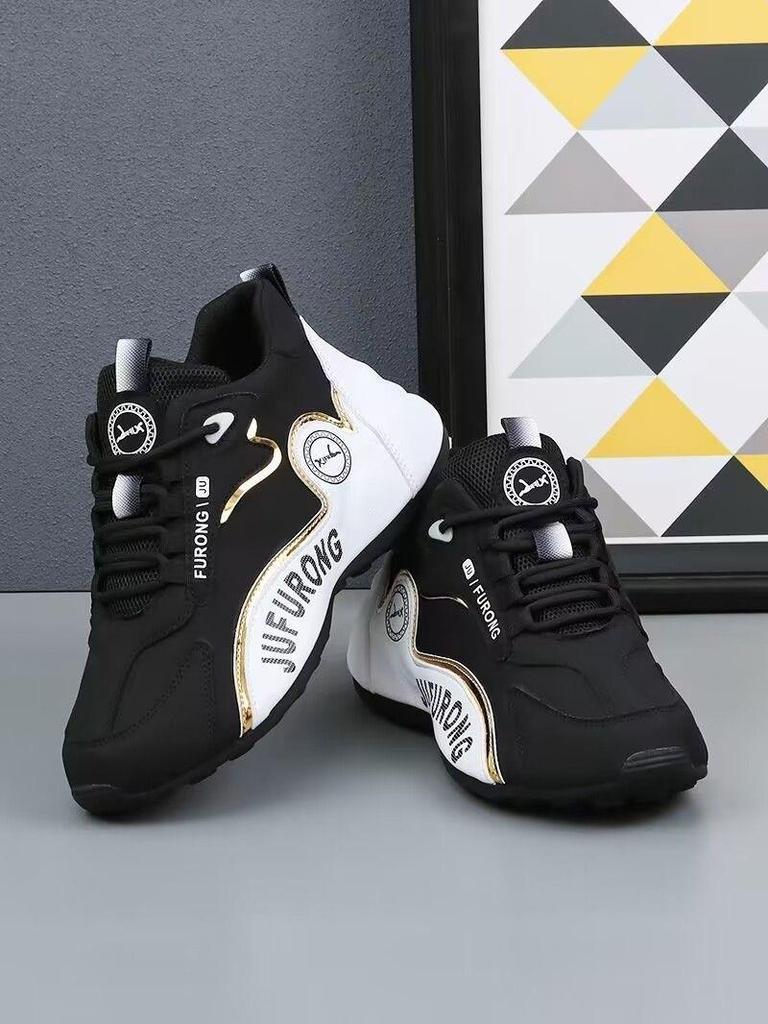 Unisex 2024 Spring Sports Shoes: Trendy White Sneakers for Couples, Popular Dad Sneakers