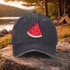 Watermelon Print Duckbill Baseball Cap Unisex Lightweight Adjustable for Unisex Women Golf Casual Outdoor Machine Washable