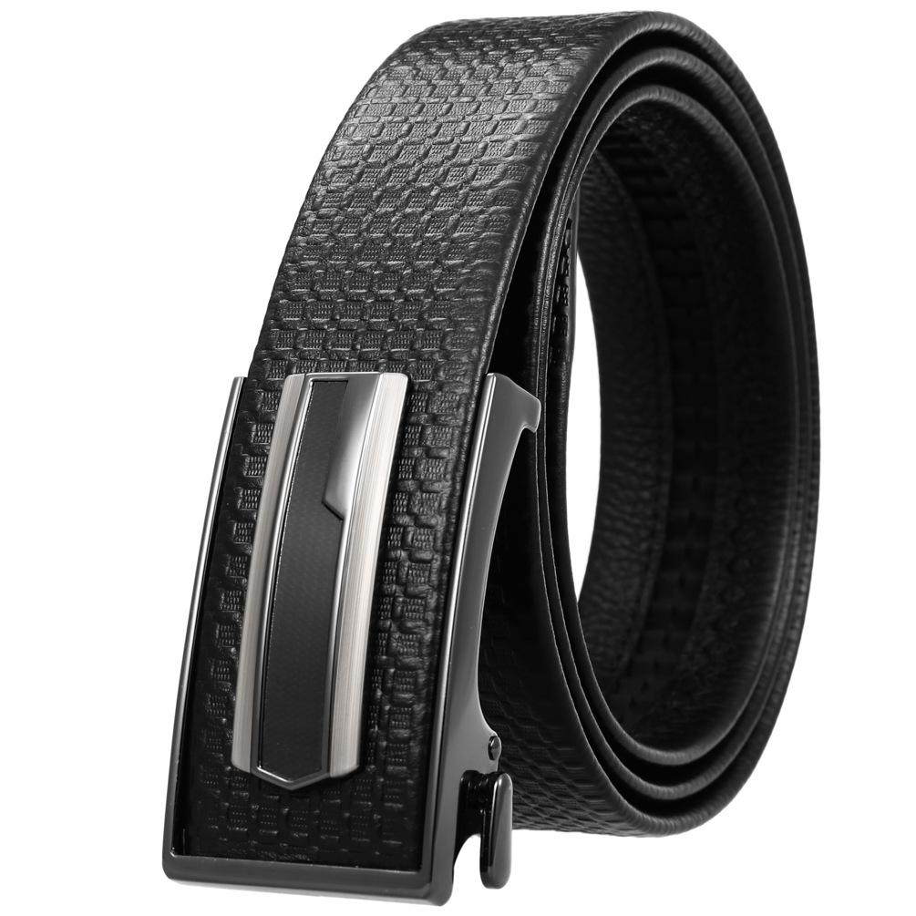First Layer Cowhide Belt, Automatic Inner Buckle Men'S Belt Ly36-21783-5