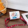 Kids Cartoon Shoulder Crossbody Bag With Frozen Elsa And Mermaid Design Print