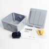IP66 Rated Outdoor Wall Switch - Weatherproof Push Button, 1/2/3 Gang 16A for Home & Garden