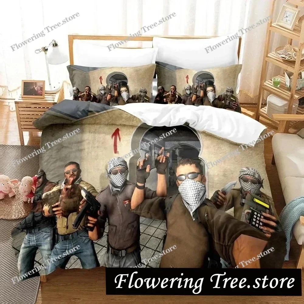Shooter-Spiel Csgo Bettwäsche-Set Bettbezug Schlafzimmer Deckenbezüge Einzelbett Twin King-Size Bettdeckenbezug Heimtextilien029