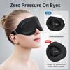 Sleep Mask for Back and Side Sleeper, Block Out Light, Luxury Sleeping Eye Mask of 3D Night Blindfold, Zero Pressure Breathable Travel Eye Cover Blac