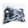 assembly building block toy car chassis assembled and modified with rear-wheel drive steering differential components