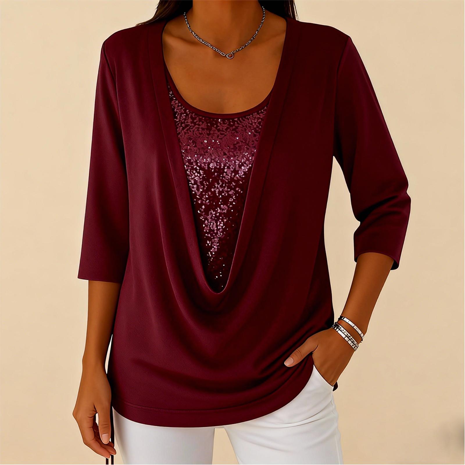 Женская мода кэжуал, цветной топ L