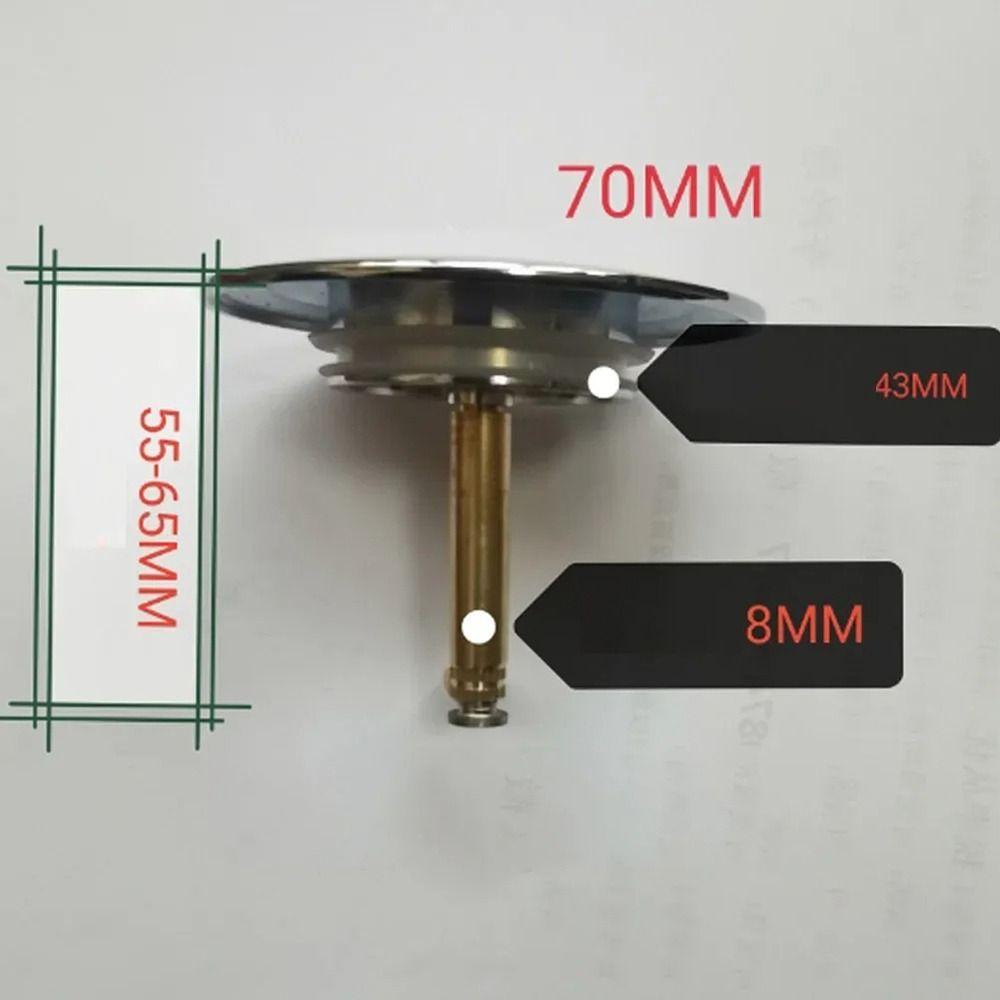1Pcs Pop Up Waste Stopper Bath Stopper Only Flat Seal Bathroom Tub Drain Filter Bathtub Plug